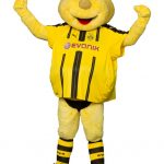 EMMA, das Maskottchen von Borussia Dortmund kommt in diesem Jahr zum ersten Mal zu Menden à la carte.